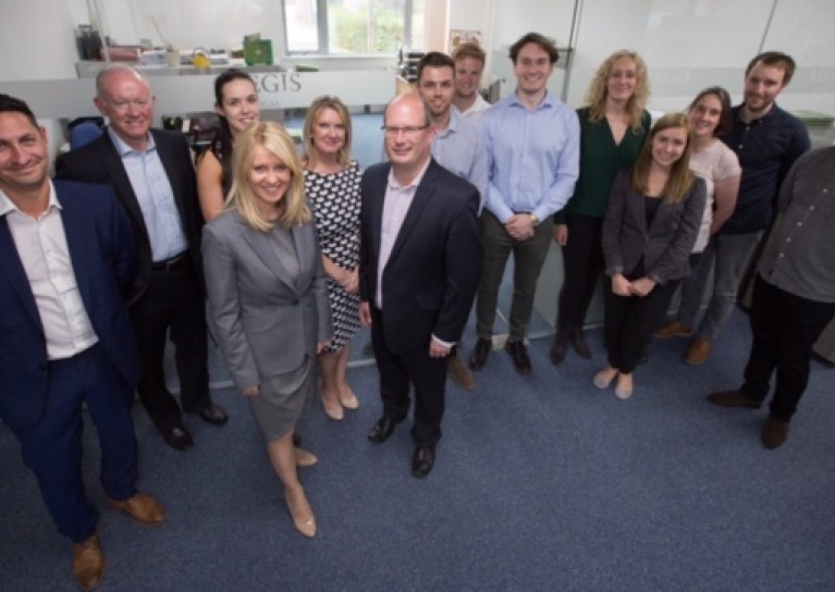 Rt Hon Esther McVey MP with some of Aegis Legal's staff